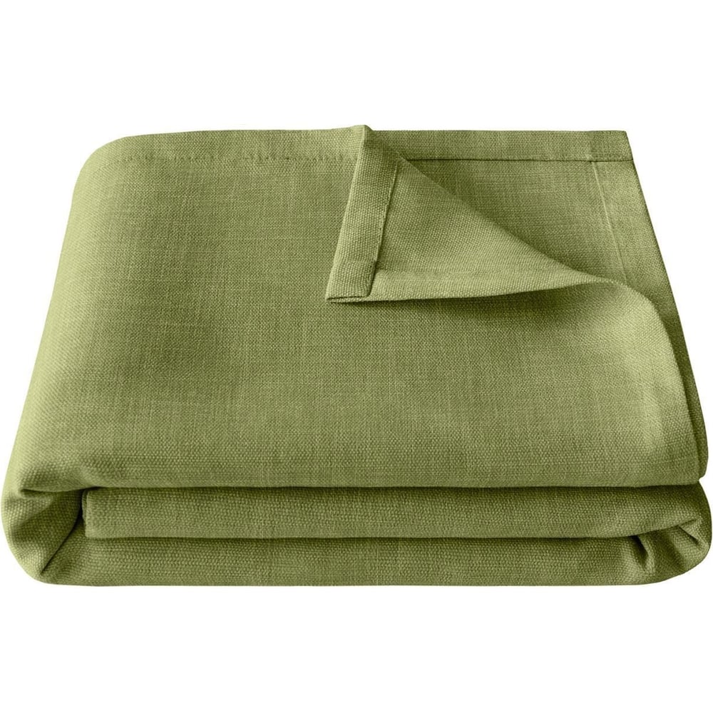 Изображение товара Покрывало Волшебная Ночь полиэстер 140x220 оливковое однотонное
