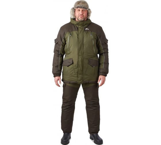 Изображение товара Костюм для рыбалки GRAYLING Скат зимний -35, хаки, р-р 56-58, рост 182-188 4610097089183