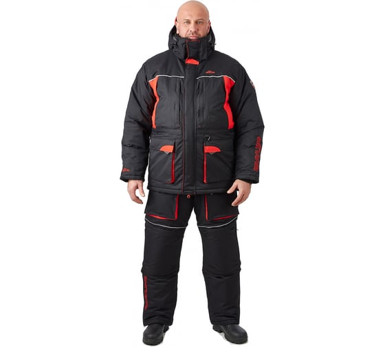 Изображение товара Костюм для рыбалки GRAYLING Селигер зимний, черно-красный, р-р 60-62, рост 182-188 4610097088322