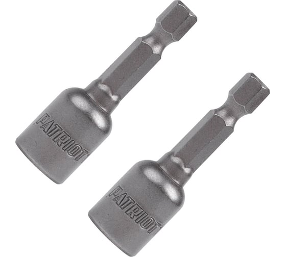 Изображение товара Бита с торцовой головкой 10 мм, магнитная, 48 мм, 2 шт, в блистере PATRIOT 818010210