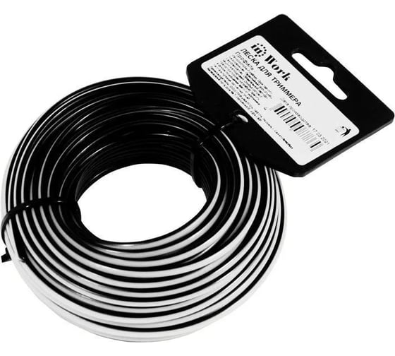 Изображение товара Леска для триммера двухцветная 15 м, профиль - квадрат, 2.4 мм InWork 78550