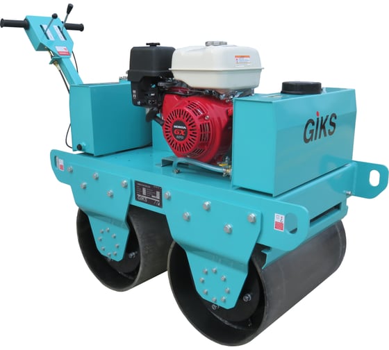 Изображение товара Вибрационный двухвальцовый каток GIKS двигатель Honda GX270 9,0 л.с. гидрав. привод, вес 550 кг GVR-500H