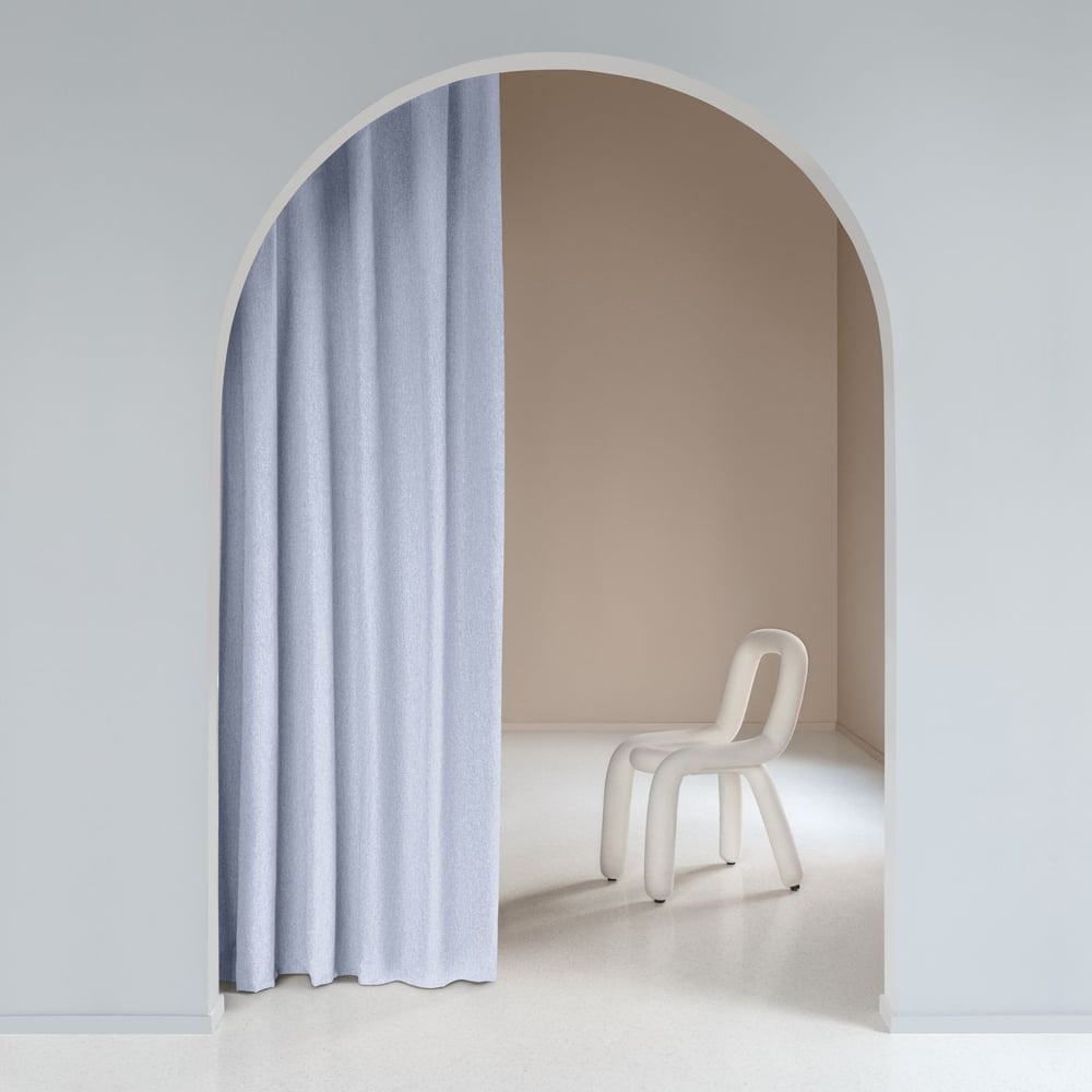 Изображение товара Штора Волшебная Ночь рогожка 165х270 голубой классика