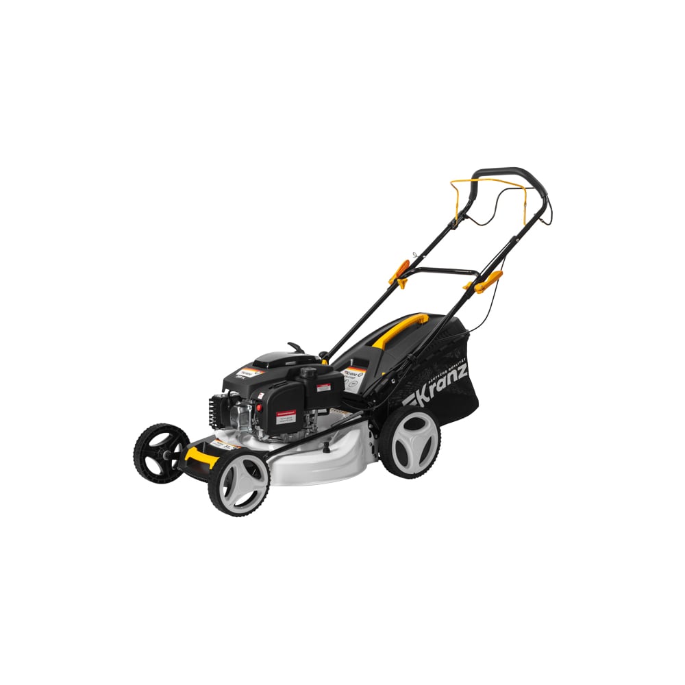 Изображение товара Газонокосилка бензиновая KRANZ KR-510SP самоходная, 200см3, 51см KR-16-1232 Изображение товара Газонокосилка бензиновая KRANZ KR-510SP самоходная, 200см3, 51см KR-16-1232