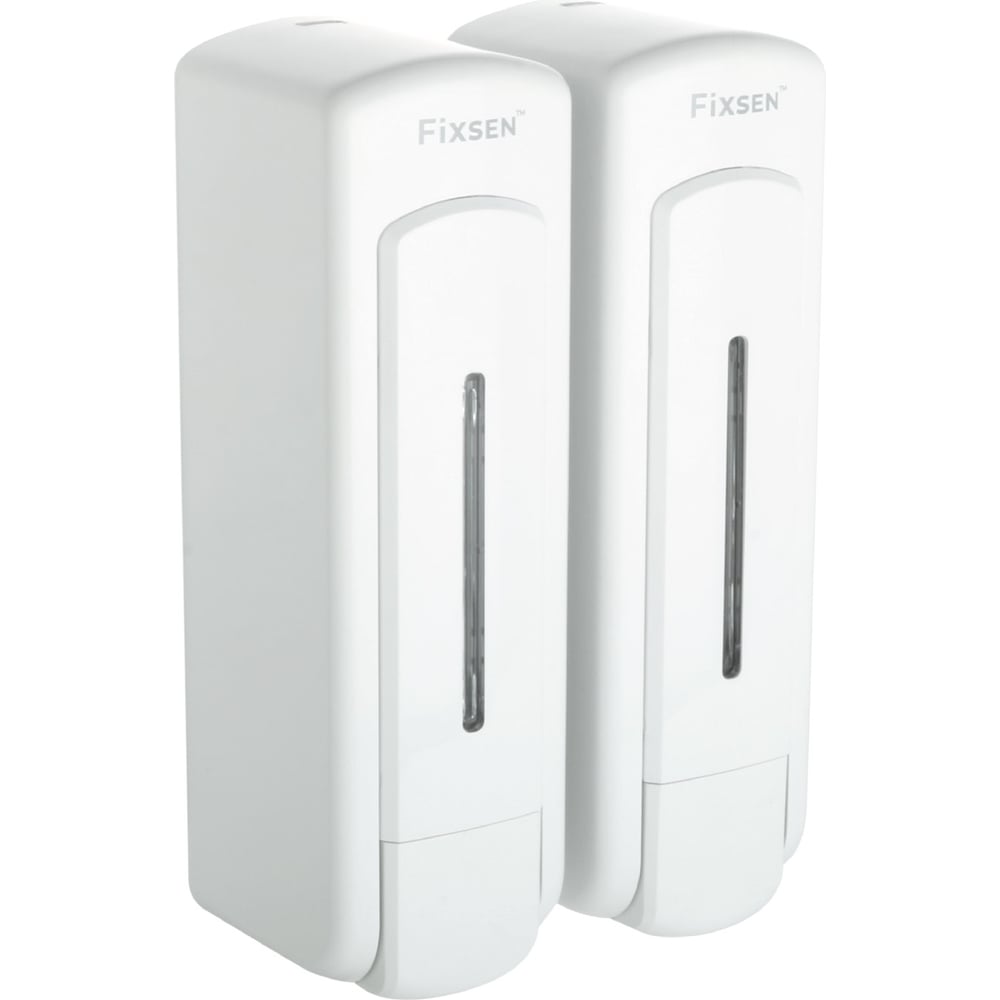 Изображение товара Настенный дозатор для жидкого мыла FIXSEN HOTEL двойной 325+325мл, пластик, белый 31012H-2