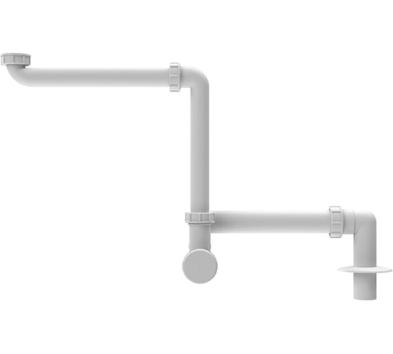 Изображение товара Сифон HL для компактного расположения под мойкой c вертикальным выпуском DN40 HL 137.1/40