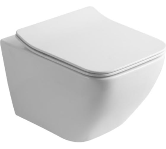 Изображение товара Подвесной унитаз OLIVE'S ARTIS сиденье: дюропласт, цвет: белый AR30116DP