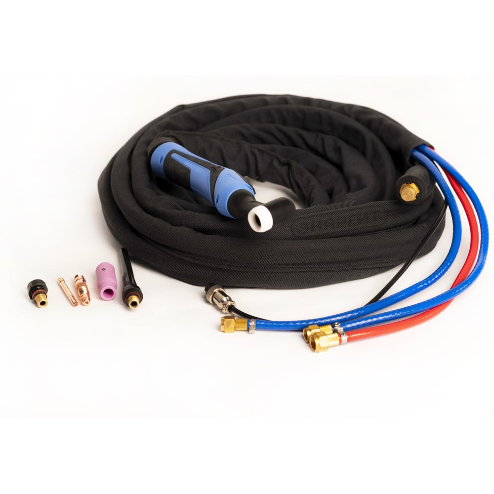 Изображение товара Горелка TIG WP 18FX с водяным охлаждением 8м для точной сварки