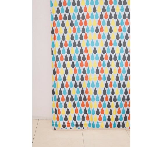 Изображение товара Штора для ванной Delphinium WS-800 капли, 180х180 104147