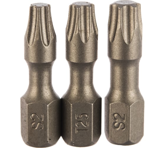 Изображение товара Набор бит Torx №3 (3 шт; 25 мм; Т20/Т25/Т30) Quadro Torsion 490003