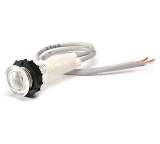 Изображение товара Сигнальная арматура Emas белая 10мм с силиконовым проводом 24В S100LB2