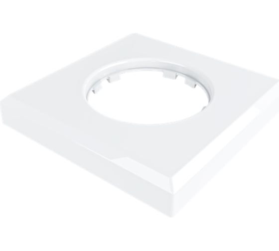 Изображение товара 1-местная рамка Мезонинъ пластиковая, для скрытой установки, прямоугольник, цвет белый, серия ЛАХТА GE35721-01