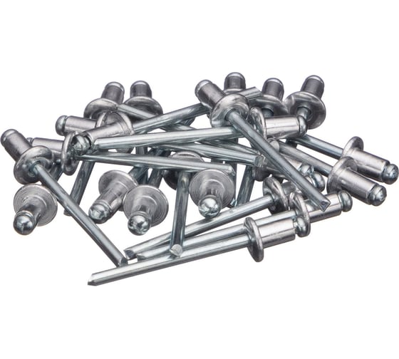 Изображение товара Заклепки вытяжные алюминиевые (50 шт/уп; 4.0х6 мм) Политех 2951025