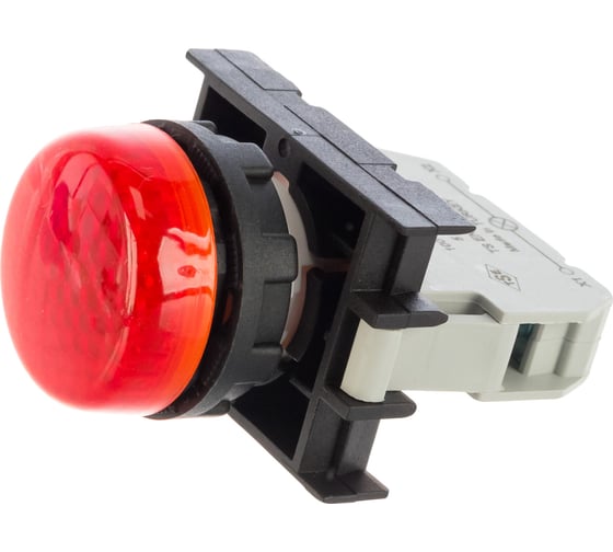Изображение товара Сигнальная арматура Emas красная, с блоком подсветки BK, красный светодиод, 100-230В AC B0K0XK