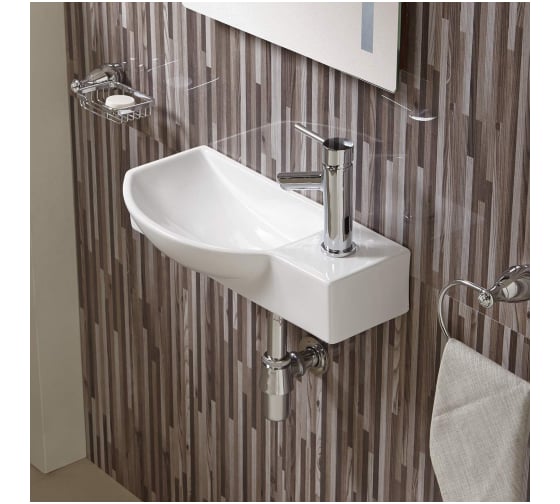 Изображение товара Раковина подвесная Weltwasser WW AISBACH 7945 GL-WT R глянцевая белая 10000008691