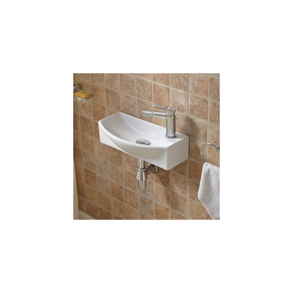 Изображение товара Раковина подвесная Weltwasser WW AISBACH 7946 GL-WT R белая 455x220x130 мм