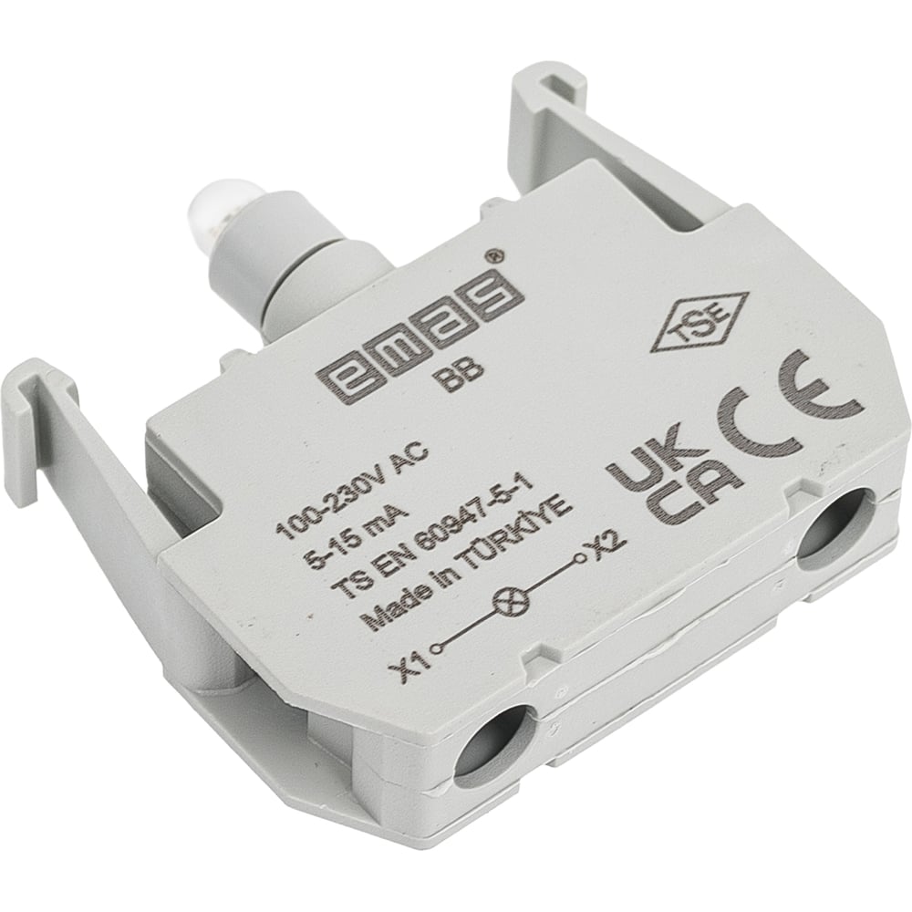 Изображение товара Блок-контакт подсветки Emas ВB с белым светодиодом, серия B, 100-230В AC BB
