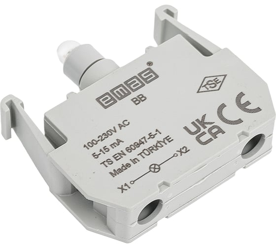 Изображение товара Блок-контакт подсветки Emas ВB с белым светодиодом, серия B, 100-230В AC BB