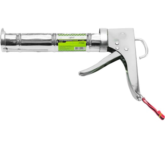 Изображение товара Пистолет полукорпусной Pobedit Pobedit хром.с зуб. штоком ф.7мм 320 мл 6510005