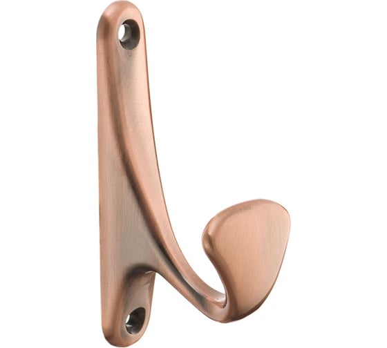 Изображение товара Крючок мебельный однорожковый Kerron античная медь KR-0090-AC