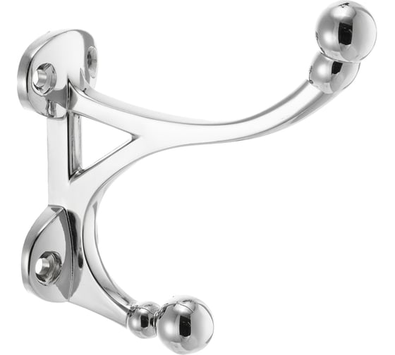 Изображение товара Двухрожковый мебельный крючок Kerron хром KR-0100