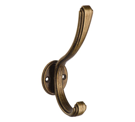 Изображение товара Двухрожковый мебельный крючок Kerron оксидированная бронза KR-0270-OAB