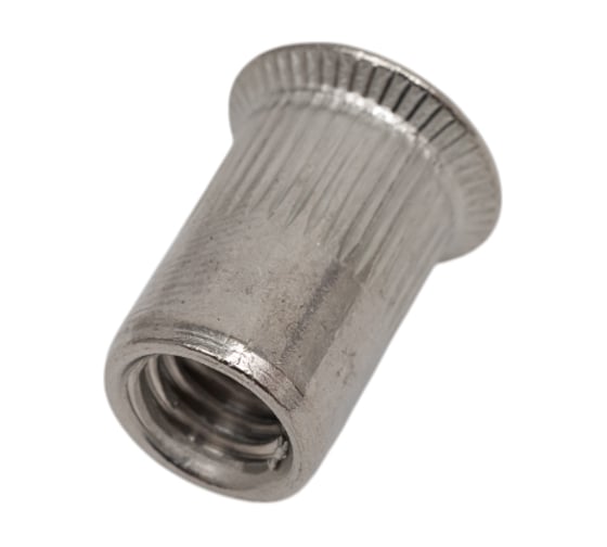 Изображение товара Гайка-заклепка резьбовая Партнер M8, A2 нерж., потайной бортик, рифленая, 10 шт. ФАС SPT 102328 19 10