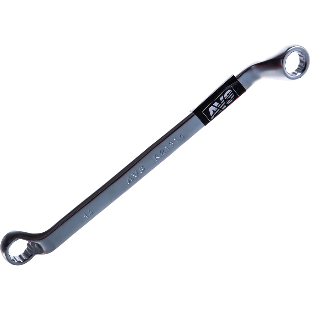 Изображение товара Гаечный изогнутый ключ AVS 13х14 мм K21314 надежный инструмент из CrV