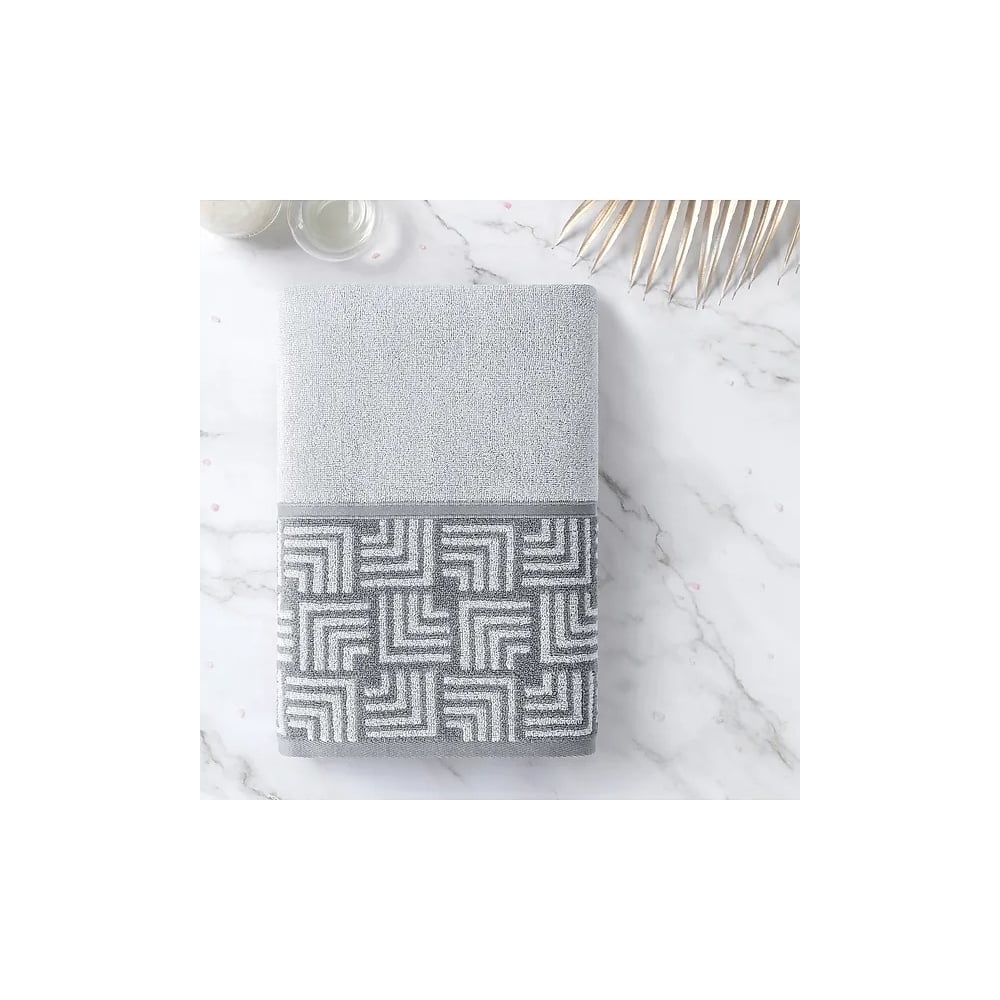 Изображение товара Полотенце Verossa 50х90 Estetica из 100% хлопка серое