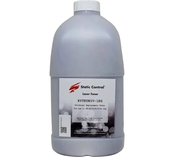 Изображение товара Тонер STATIC CONTROL KYTKUNIV-10KG черный пакет 10000 г Kyocera TK-120/130/140/160/170/1130/1140/31 1396444