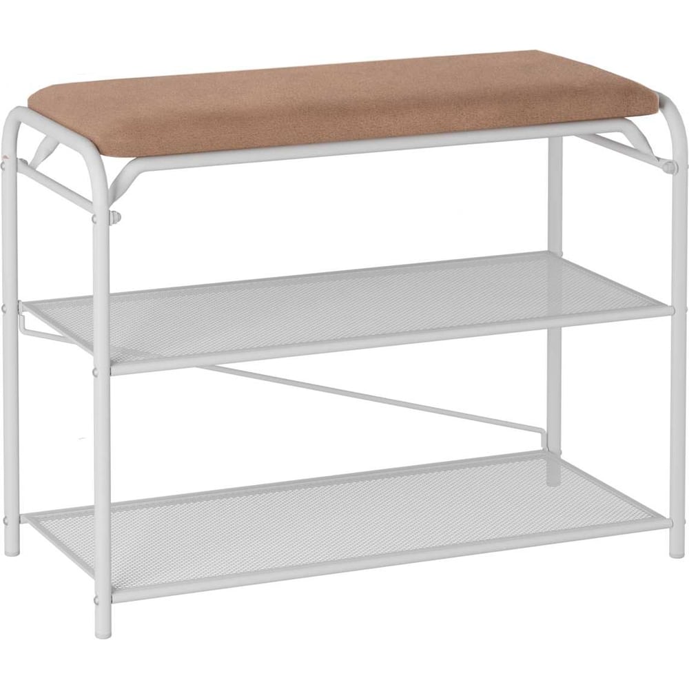 Изображение товара Подставка для обуви ЗМИ Гранада 23_НБК с сиденьем белая