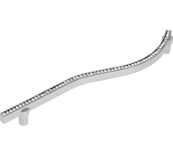 Изображение товара Ручка-скоба с кристаллами KERRON правая, 224мм, Д260 Ш30 В30, хром CRL28-224 RIGHT