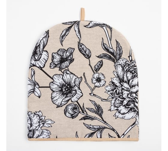 Изображение товара Грелка на чайник Доляна  Blooming garden 28x28 см, 100% хлопок, 164 г/м2 7533953