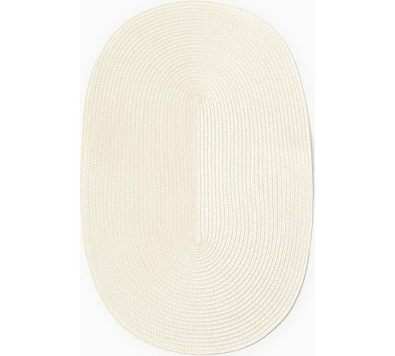 Изображение товара Сервировочная салфетка Доляна Овал, молочный, 45х30 см 9954055