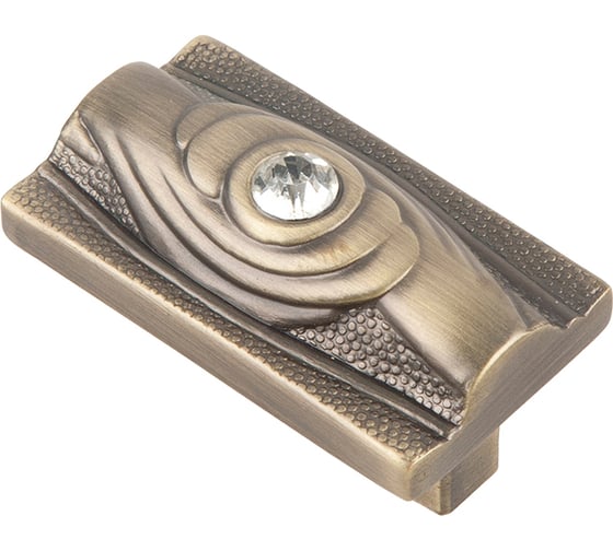 Изображение товара Ручка-кнопка с кристаллами KERRON Д48 Ш28 В26, античная бронза CRL15 BA