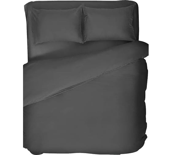 Изображение товара Простыня на резинке Verossa Сатин 180х200 борт 30 см Graphite 780695