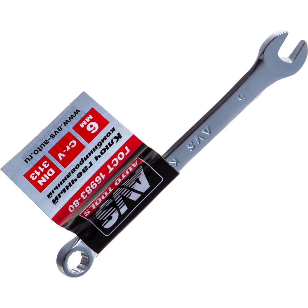 Изображение товара Гаечный комбинированный ключ AVS 6 мм K30006 для ремонта и обслуживания