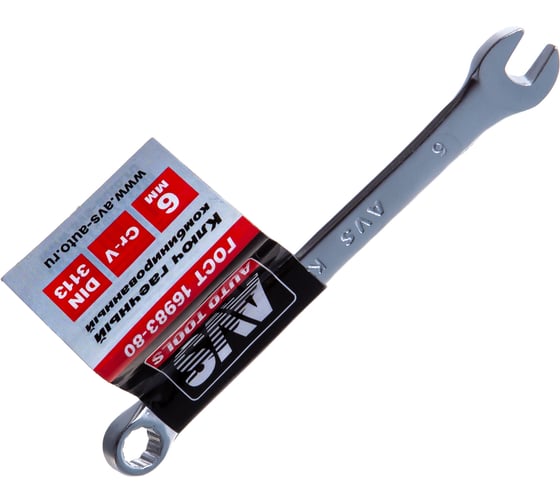 Изображение товара Гаечный комбинированный ключ AVS 6 мм K30006 A07653S