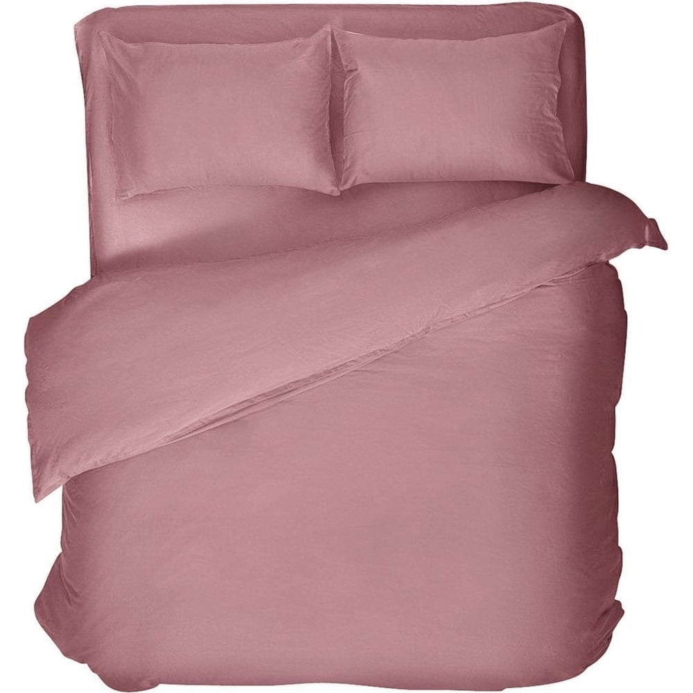 Изображение товара Комплект постельного белья Verossa Melange Marsala для двуспальной кровати