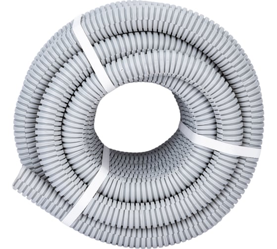 Изображение товара Гофрированная труба ЭРА ПВХ, d=25мм, с зондом, легкая, 10м Б0042997