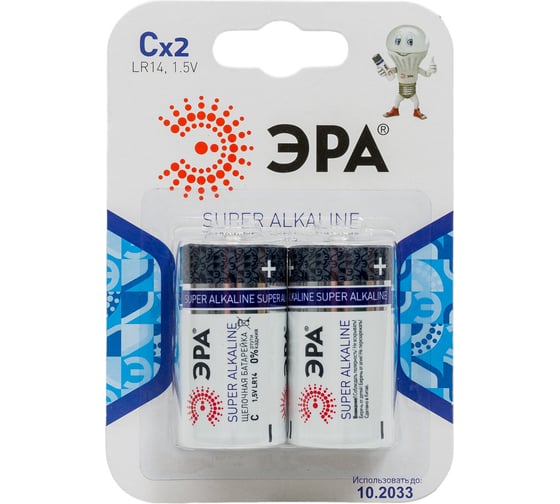 Изображение товара Батарейки ЭРА LR14-2BL C0038444