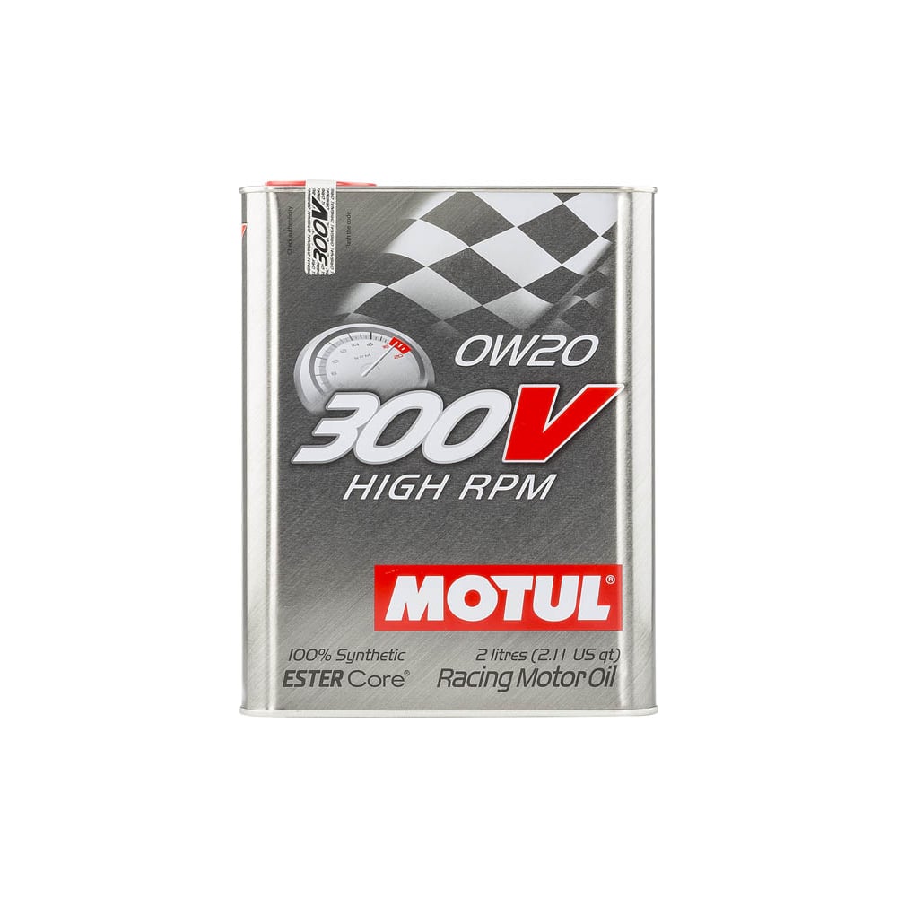 фото Спортивное моторное масло 300 v high rpm 0w20 2 л motul 104239