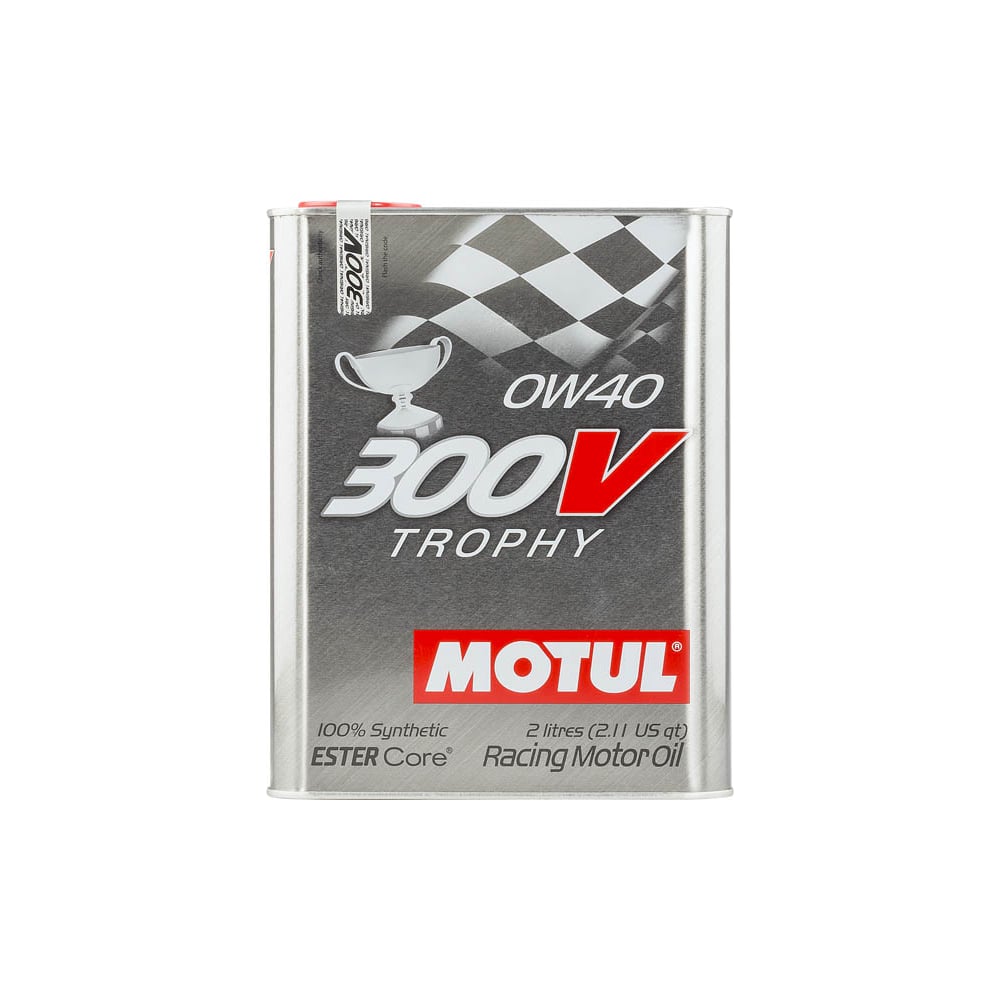 фото Спортивное моторное масло 300 v trophy 0w40 2л motul 104240