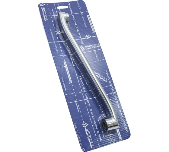 Изображение товара Излив смесителя для ванны ЦС плоский S-обр. L-300 мм упаковка СКИН СК600110