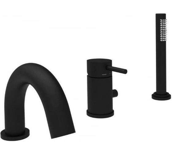 Изображение товара Смеситель на борт ванны Paffoni MAX FLOW на 3 отв. с увеличенным расходом LIG047NO 00231004