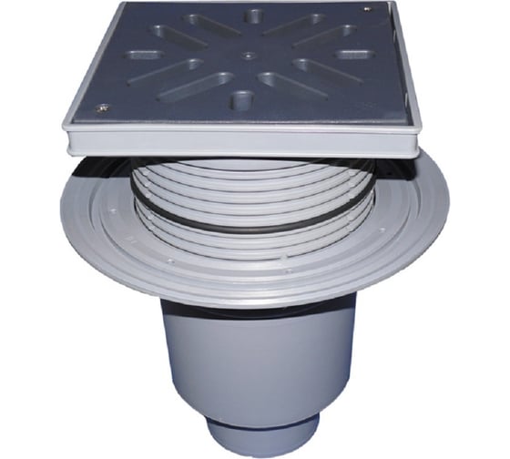 Изображение товара Дворовый трап HL верт.выпуск DN110 с пласт. решеткой макс. нагрузка 1,5 т. 616L/1