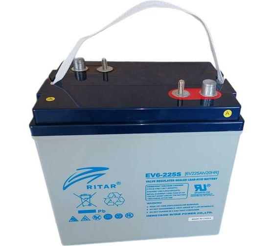 Изображение товара Аккумуляторная батарея АКБ 6В 225Ah/20HR Ritar EV6-225S