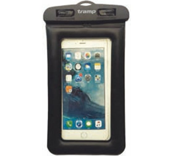 Изображение товара Плавающий гермопакет для мобильного телефона Tramp 107х180мм, черный TRA-277