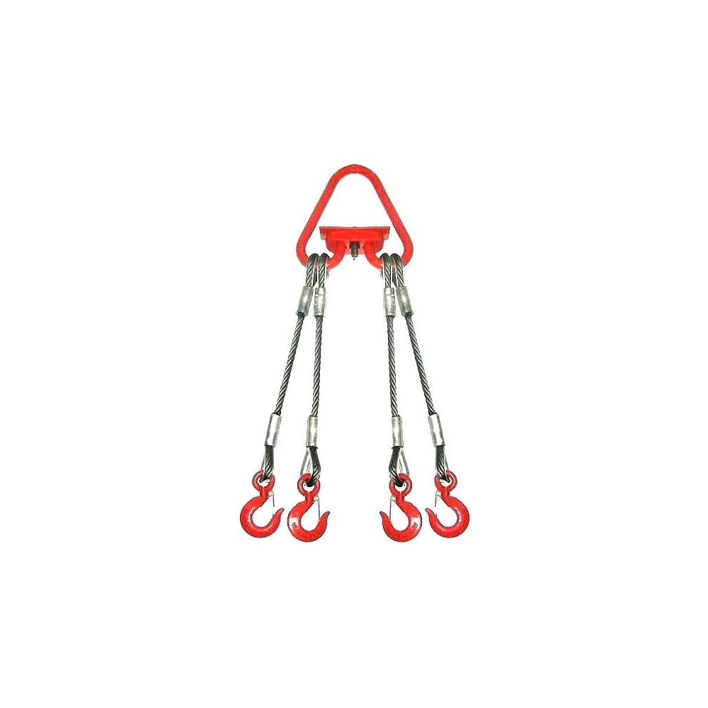 Изображение товара Строп канатный ПромСтроп 4СК 2.5 м 11 мм прочный грузовой строп