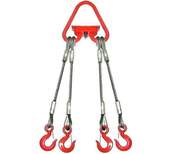 Изображение товара Строп канатный ПромСтроп 4СК 2.5 м, 6000 мм, опрессовка 4687203602468